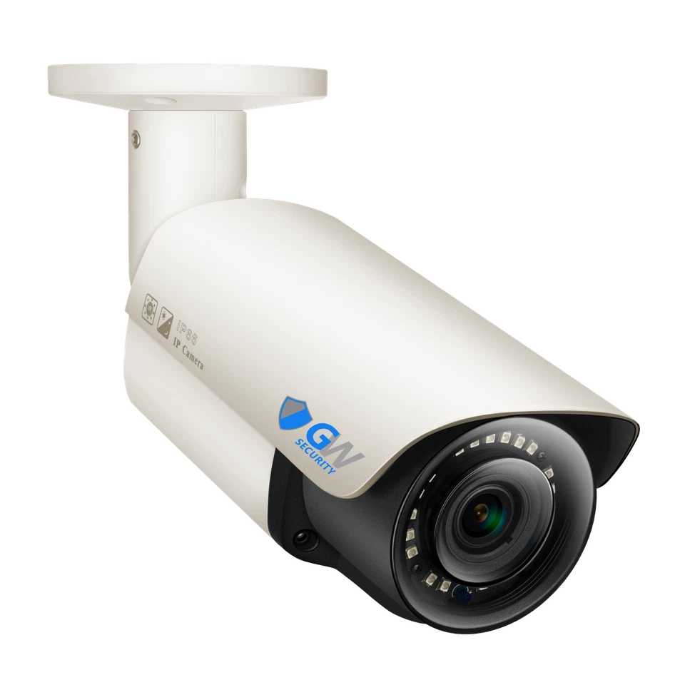 GW 8MP 2160p Ultra HD 4K IP 4X Optical Motorized Zoom Bullet PoE Security Camera