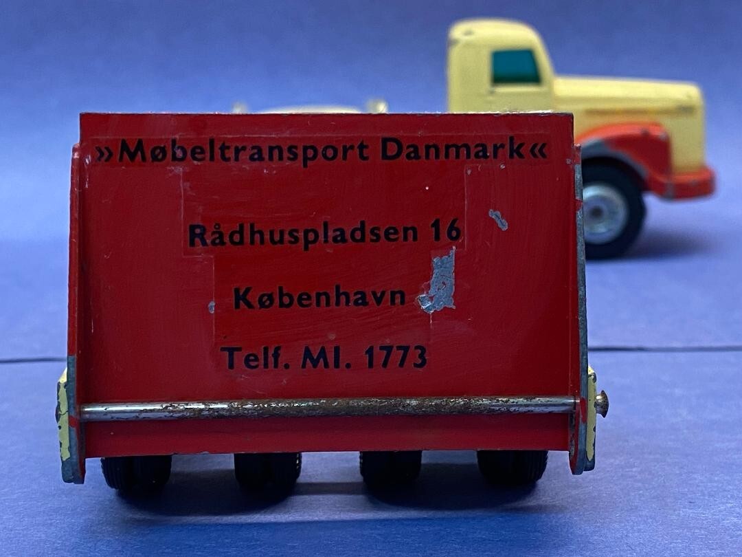 VINTAGE TEKNO SCANIA-VABIS 76 DIECAST HAULER FROM DENMARK #861 NICE ORG'L. PAINT