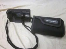 OLYMPUS AF-10 Super 35mm Point & Shoot 35mm Film Camera with Case - Untested