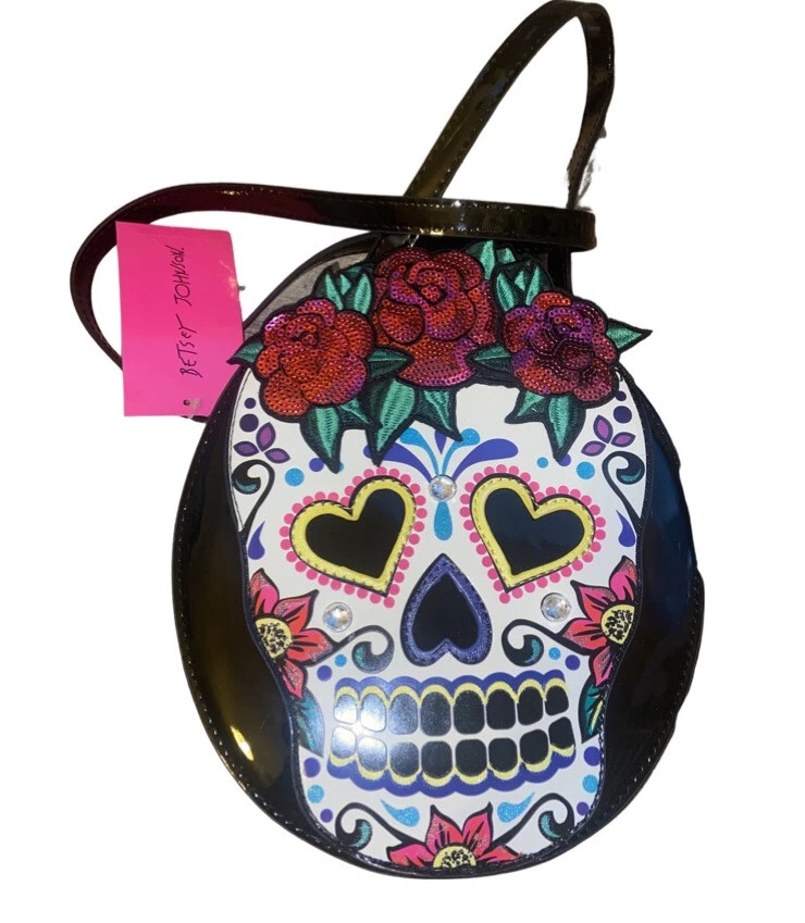 Betsey johnson sugar skull bag discount