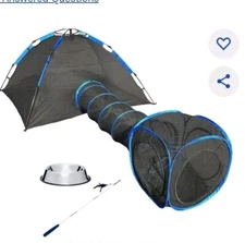 NIB Pet Fit For Life Portable Tent Tunnel Cube Dog & Cat Pen 100% Charity