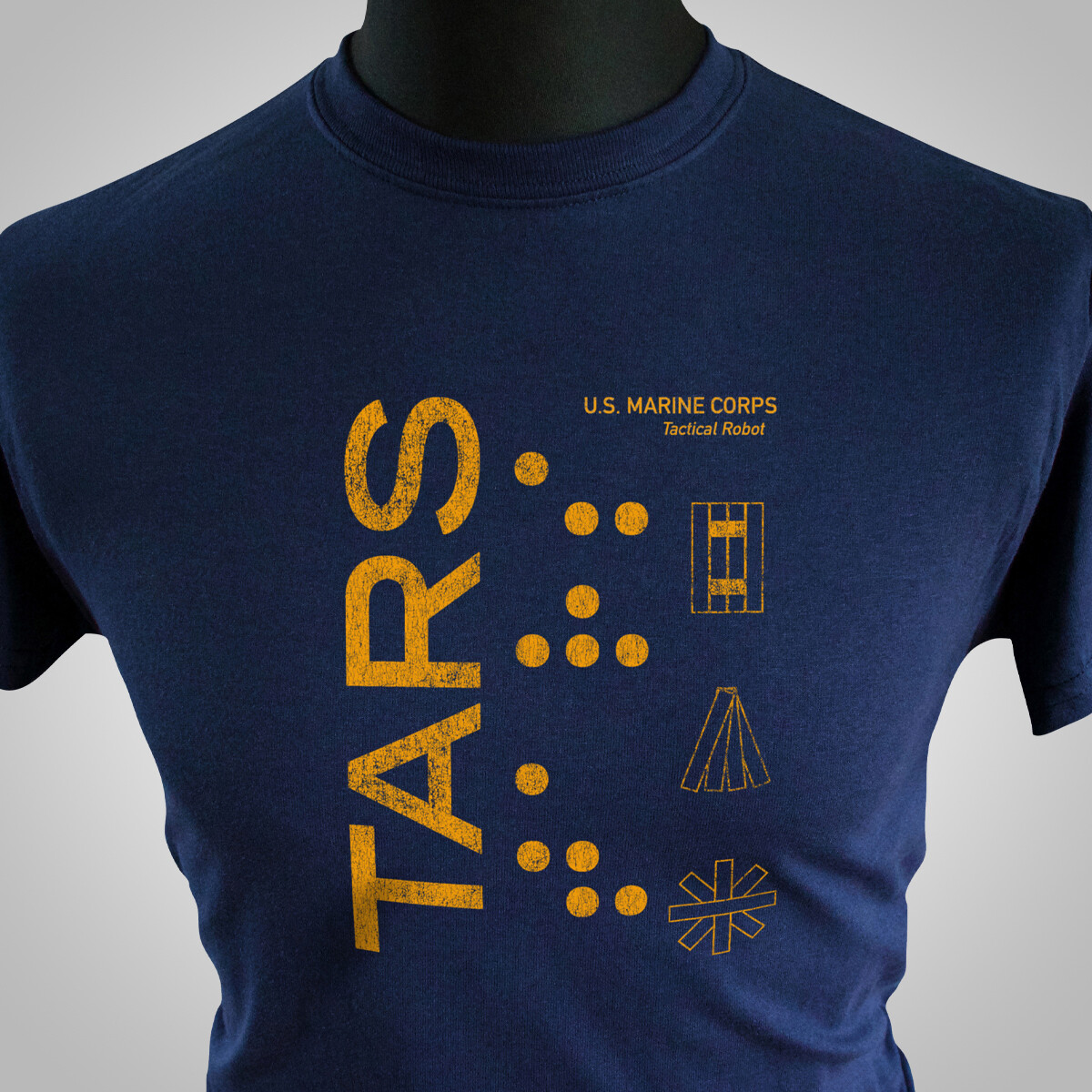 T-shirt TARS Sci-Fi Interstellar Blu