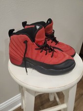 Nike Air Jordan 12 Retro Reverse Flu Game Size 3Y Shoes Red Black 151186-602