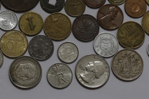🧭 🇺🇳 LOTTO UTILE MONETE VECCHIE DEL MONDO B64 #21 WM8 - Foto 2 di 3