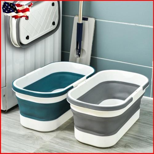 Collapsible Wash Bucket Car Wash Bucket with Handle for Camping Traveling Picnic