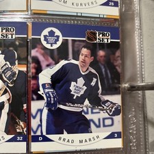 1990-91 NHL Pro Set Brad Marsh Toronto Maple Leafs #285