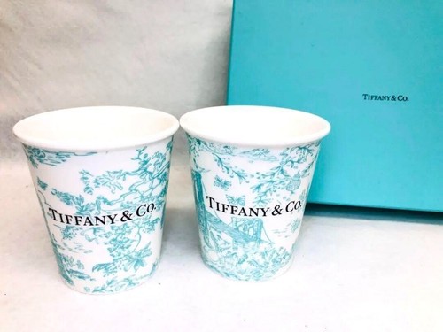 Tiffany & Co Kaffeetassen Bone China NYC FIVE AVE Landmark EXKLUSIV Toilettendruck