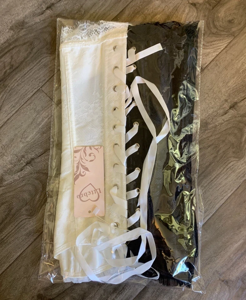 Corsé Steampunk para mujer Top con cordones al hombro vintage victoriano talla XL Foto 2 de 4