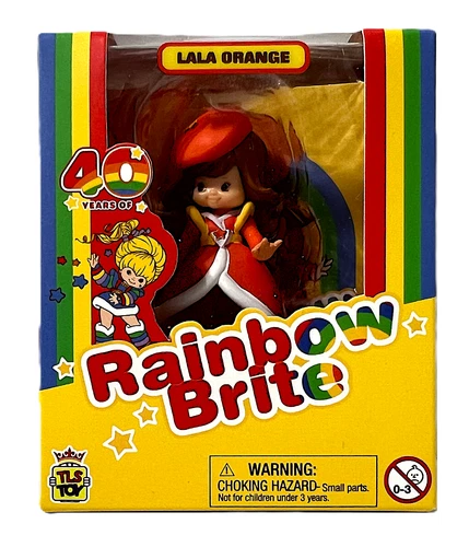 40 Years of Rainbow Brite LaLa Orange Mini Doll Chee Bee Collectible Series 2