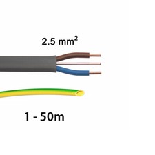 2.5mm Twin and Earth T&E Electric Cable Mains Power Ring Wiring 6242Y Sleeve