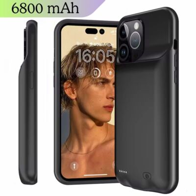 Battery Charger Case For iPhone 16 15 14 13 12 11 Pro Power Bank Charging Cover