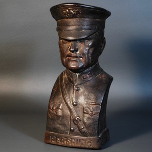 Antique Vintage General Pershing Coin Bank Marked Patented Jul 30 1918 Ebay