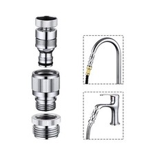 Kitchen Sink Faucet Quick Connector, Dishwasher Washer Snap Coupling Adapter,...