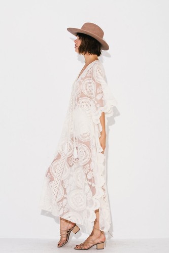 JEN'S PIRATE BOOTY MYKONOS KAFTAN in RARE LAVENDER EXCLUSIVE OF FP BNWT OS - Picture 11 of 12