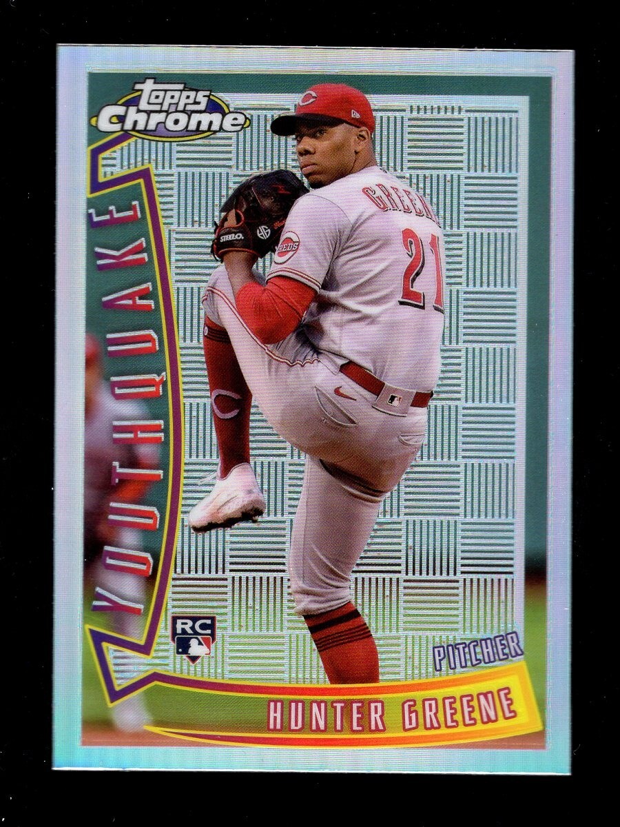 2022 TOPPS CHROME SONIC YOUTHQUAKE HUNTER GREENE RC REDS | eBay