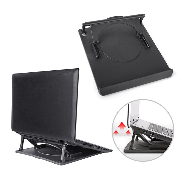 Laptop Holder Cooling360 Rotation Stand Mount Notebook Table Desk
