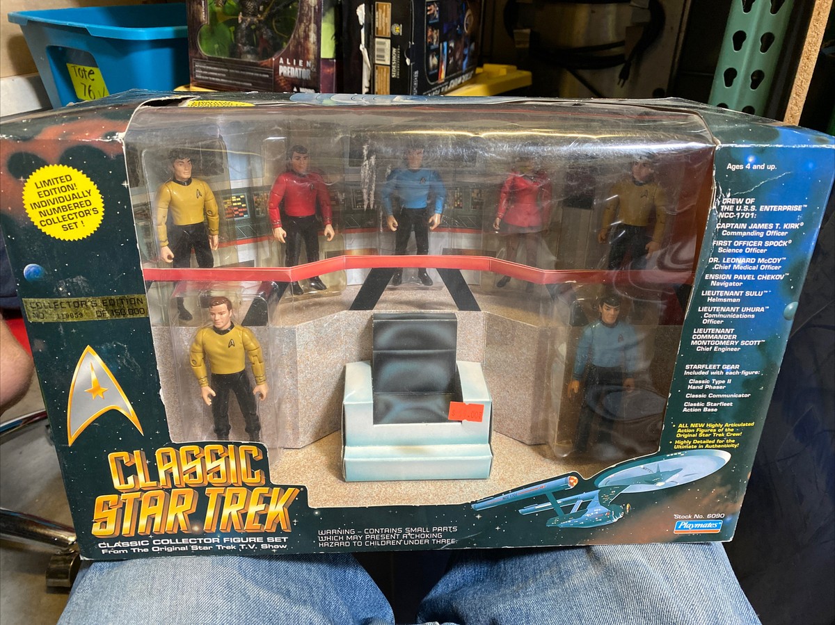 Classic Star Trek Bridge Collector Figure Set 1993 Playmates 6090