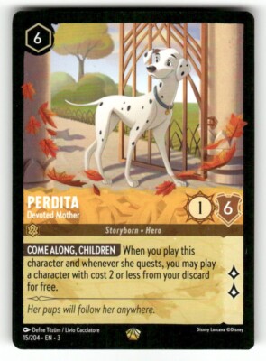 perdita lorcana card - Reign of Jafar - Set Name Disney Lorcana PERDITA Devoted Mother