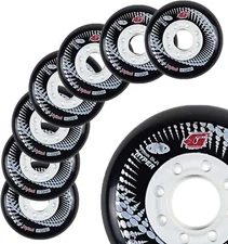 HYPER CONCRETE+G wheels 80mm/84A - 8 WHEELS - BLACK   inline skates wheels