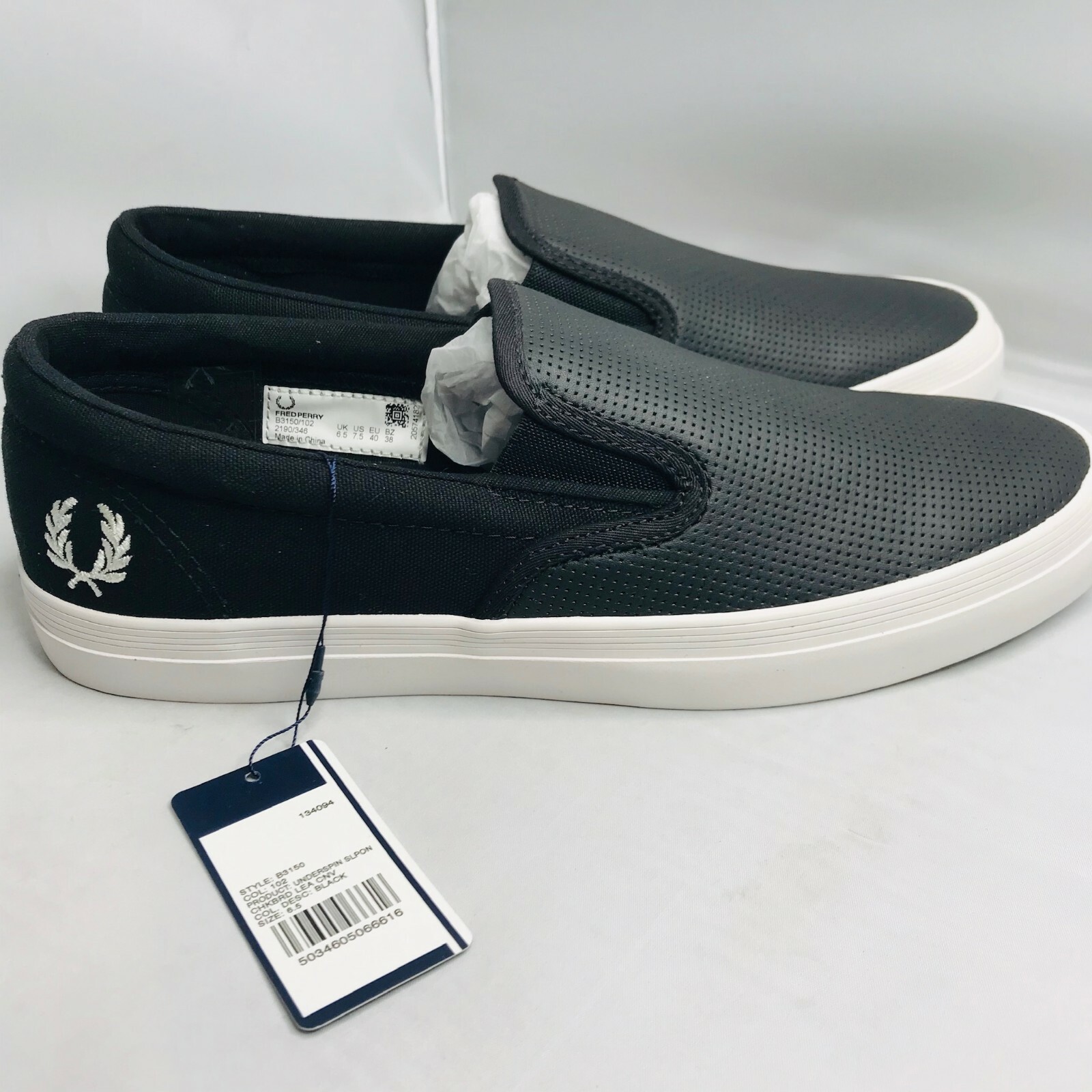 fred perry slip on shoes
