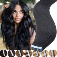 Tape In Russian 100 Remy Human Hair Extensions Skin Weft Highlight THICK 60pcs