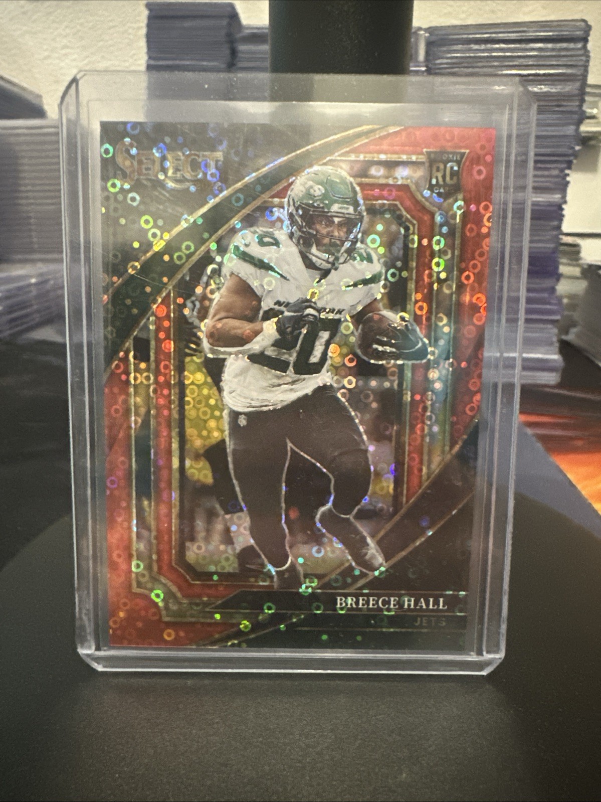 2022 Panini Select - Suite Level Breece Hall #321 Red Disco Prizm /49 (RC)