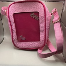 Rare Out of Stock Her Universe Barbie The Movie Allover Print Pin Crossbody Bag