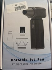 Portable Jet Fan Compressed Air Duster NIB 180000 RPM