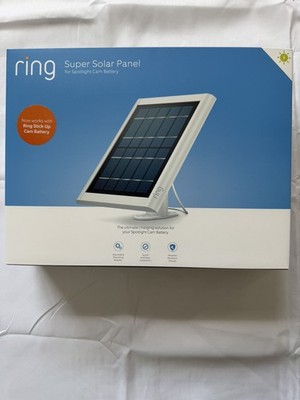 Ring Super Solar Panel For Spotlight Cam Battery  and Stick Up Cam 5Watt White