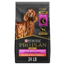 Purina Pro Plan Sensitive Skin and Stomach Dry Dog Food Senior Adult 7 Plus,24lb
