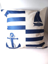 Sailing Throw Pillow USA MADE High Quality 100% Cotton Sateen 18 inches by 18