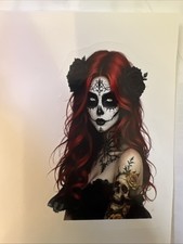 Sugar Skull Beauty 3x2 Sticker