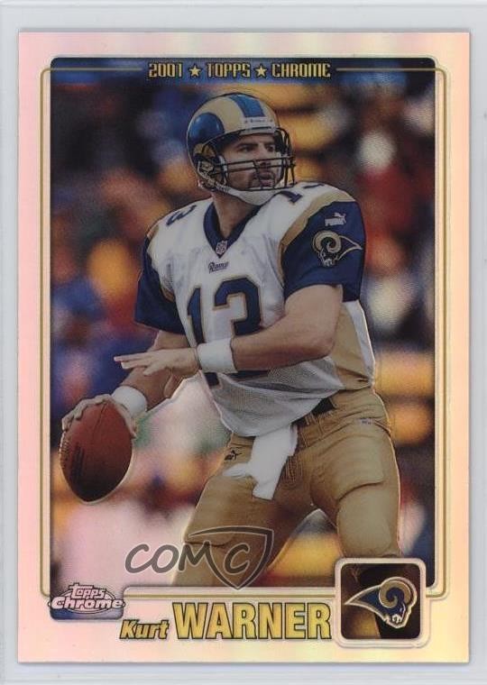 2001 Topps Chrome Refractor /999 Kurt Warner #154 HOF 09gn