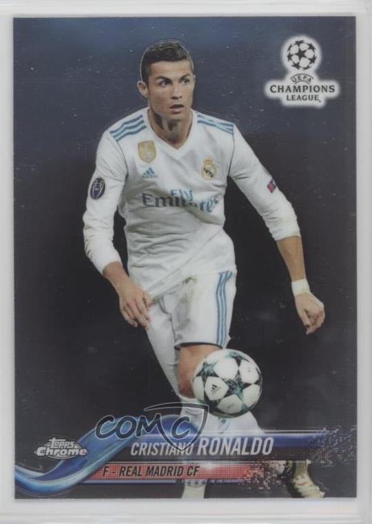 2017-18 Topps Chrome UCL Cristiano Ronaldo (Ball Visible) #93 8cg