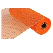 10 inch x 30 feet Deco Poly Mesh Ribbon 10" x 10 yards 30 feet , Orange