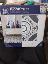 Image of WallPops Bathroom/Kitchen Peel & Stick Floor Tiles Vinyl 10pk 12"x12"x0.6inch