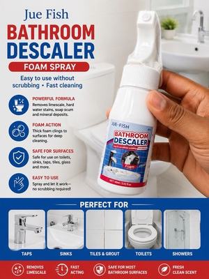 #ad #ad Jue Fish Bathroom Descaler Foam Spray 60 ml Fresh Clean Fast Acting Easy Use $14.50