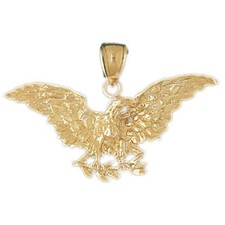 Eagle Charm Pendant 14k Gold 4.8 Grams