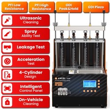 ANCEL JC400 GDI Piezo Fuel Injector Cleaner Tester Injector Cleaning Machine