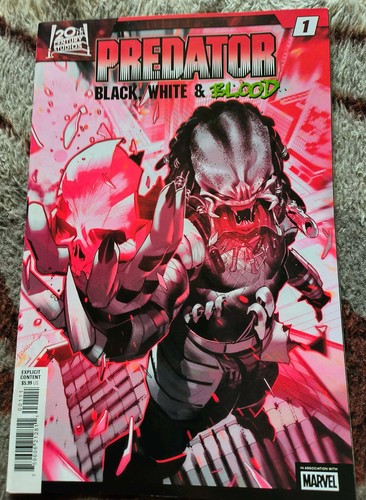 PREDATOR BLACK, WHITE & BLOOD # 1 NM 2025 SIMONE DI MEO VARIANT !