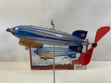 Schylling Wind-Up Los Angeles Zeppelin Tin Toy w/ Box Style 85147 WORKS