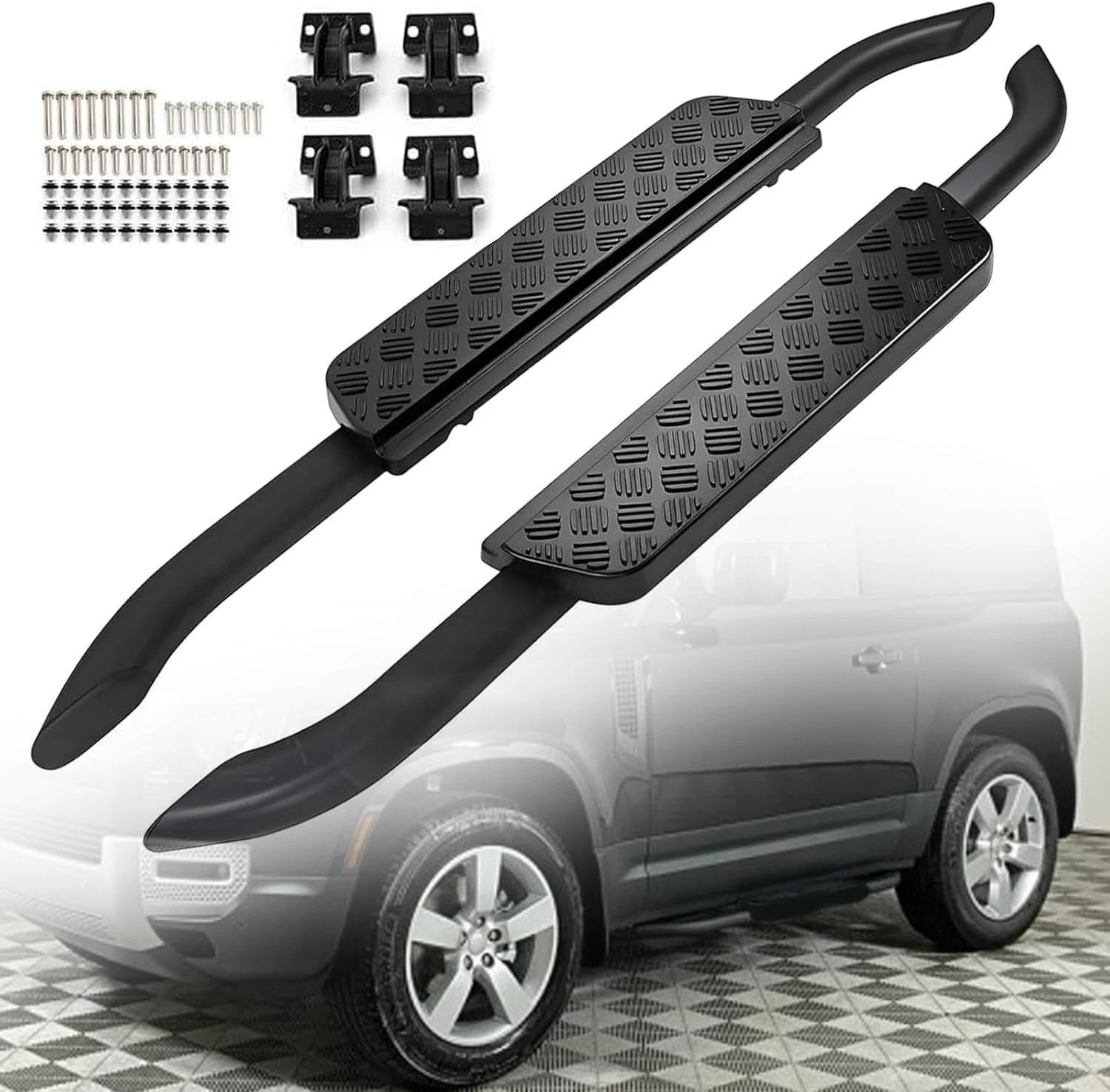 Running Board Side Step For Land Rover Defender 90 2-Door 20