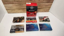 LOT OF 14 SEALED CASSETTES SONY TDK Maxell XLII 90 HF60 90 SA100 