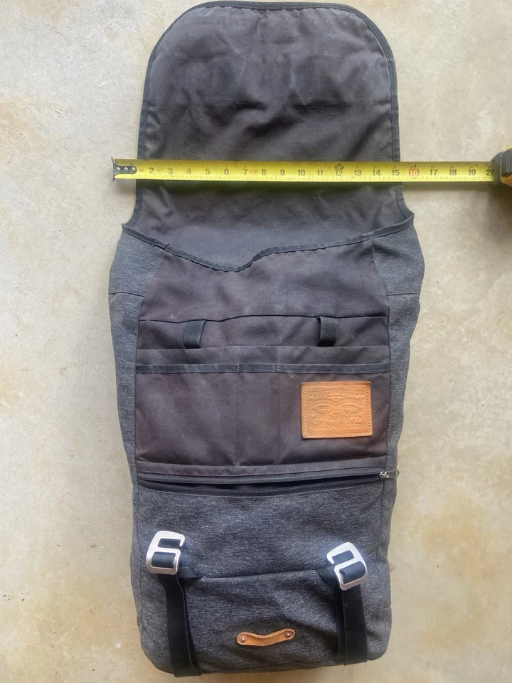 Mochila Levi's rara para laptop bolsa cordura cinza - Imagem 2 de 4