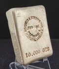 Vintage Hoover & Strong 10 oz Poured Silver Ingot Bar (Early 'OZS' Variety) #245