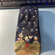 Mickey Unlimited Men's Necktie Mickey Mouse Golf Donald  Goofy Father  s Day Tie