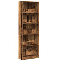 BüCherregal Altholz-Optik Holzwerkstoff 60X24X176 Cm Standregal
