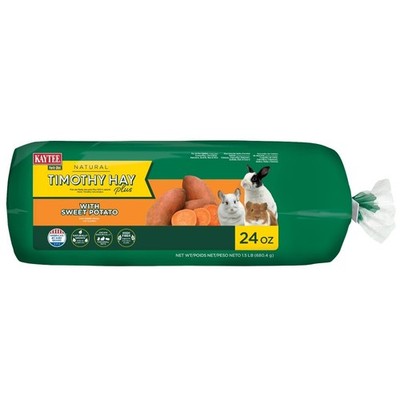 Kaytee Timothy Ultra Hay with Sweet Potatoes For Small Animals, 24 oz
