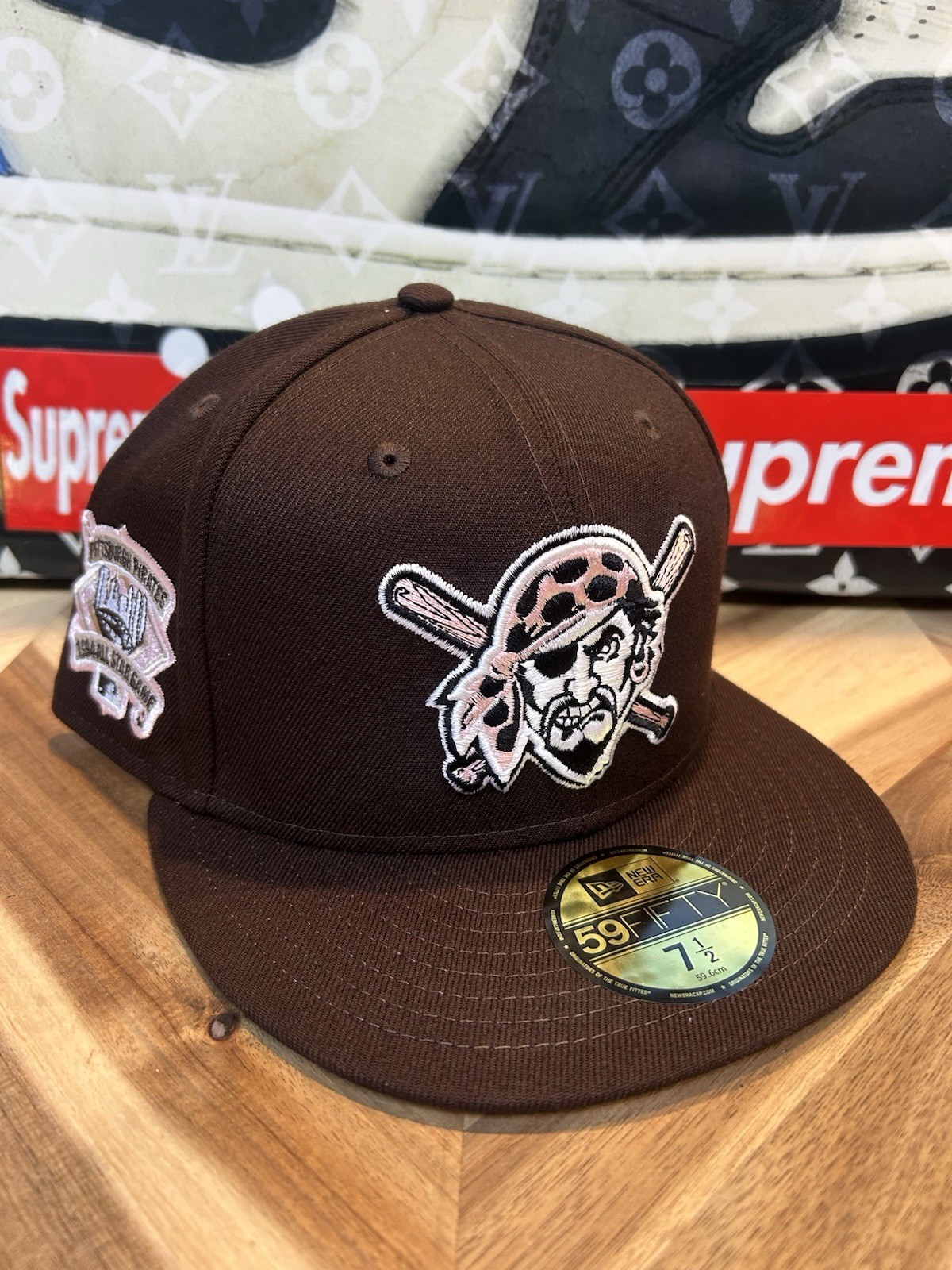 New Era Travis Scott Pittsburgh Pirates Mocha Pink UV Low 7 1/2 Sold Out Rare