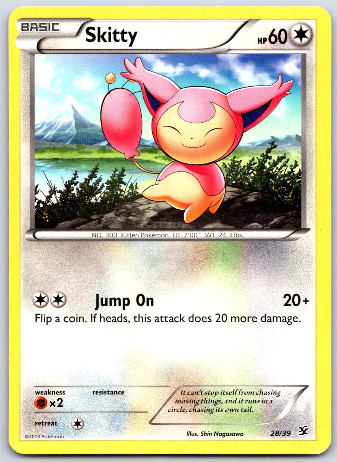 Skitty Common 28/39 Kalos Starter Set LP